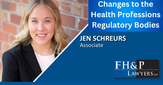 Changes to the Health Professions Regulatory Bodies